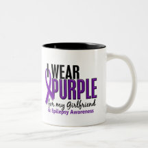 I Wear Purple For My Girlfriend 10 Epilepsy Coffee Mug