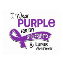 I Wear Purple For My Girlfriend 42 Lupus Post Card