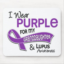 I Wear Purple For My Granddaughter 42 Lupus Mouse Pads
