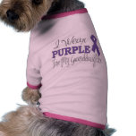 I Wear Purple For My Granddaughter (Purple Ribbon) pet clothing