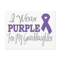 I Wear Purple For My Granddaughter (Purple Ribbon)