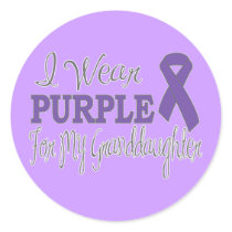 I Wear Purple For My Granddaughter (Purple Ribbon)