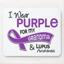I Wear Purple For My Grandma 42 Lupus Mousemats