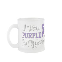 I Wear Purple For My Grandma (Purple Ribbon) Mugs