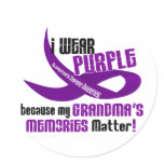 I Wear Purple For My Grandma’s Memories 33 stickers