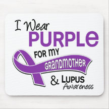 I Wear Purple For My Grandmother 42 Lupus Mousepads