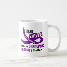 I Wear Purple For My Grandpa’s Memories 33 Mug