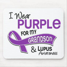 I Wear Purple For My Grandson 42 Lupus Mouse Pads