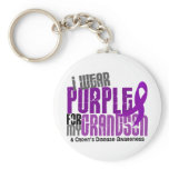 I Wear Purple For My Grandson 6 Crohn’s Disease keychains