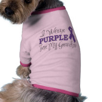 I Wear Purple For My Grandson (Purple Ribbon)