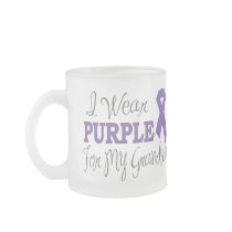 I Wear Purple For My Grandson (Purple Ribbon) Coffee Mugs