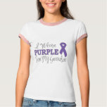 I Wear Purple For My Grandson (Purple Ribbon) t-shirts