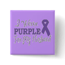 I Wear Purple For My Husband (Purple Ribbon)