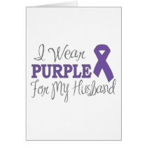 I Wear Purple For My Husband (Purple Ribbon)