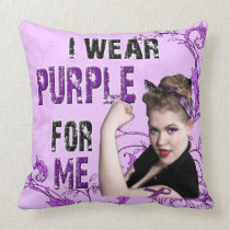 I Wear Purple For My ME pillows