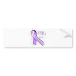 I Wear Purple for my Mother Bumper Sticker