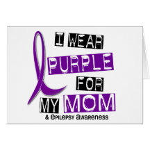 I Wear Purple For My Mum 37 Epilepsy Cards