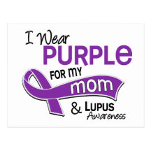 I Wear Purple For My Mum 42 Lupus Postcards
