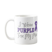 I Wear Purple For My Mum (Purple Ribbon) Coffee Mug