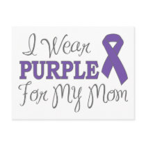 I Wear Purple For My Mum (Purple Ribbon)