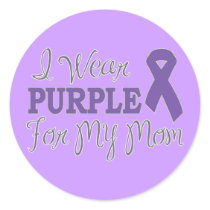 I Wear Purple For My Mum (Purple Ribbon)