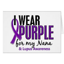 I Wear Purple For My Nana 10 Lupus Cards