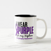 I Wear Purple For My Nephew 10 Epilepsy Coffee Mug