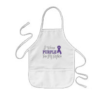 I Wear Purple For My Nephew (Purple Ribbon) Aprons