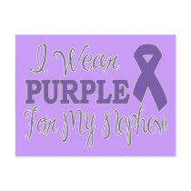 I Wear Purple For My Nephew (Purple Ribbon)