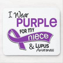I Wear Purple For My Niece 42 Lupus Mousemat