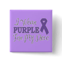 I Wear Purple For My Niece (Purple Ribbon)