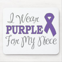 I Wear Purple For My Niece (Purple Ribbon)
