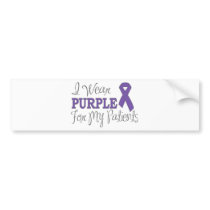 I Wear Purple For My Patients (Purple Ribbon)