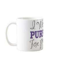 I Wear Purple For My Patients (Purple Ribbon) Mug