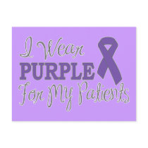 I Wear Purple For My Patients (Purple Ribbon)