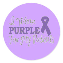 I Wear Purple For My Patients (Purple Ribbon)