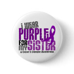 I Wear Purple For My Sister 6 Crohn’s Disease buttons