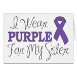 I Wear Purple For My Sister (Purple Ribbon)