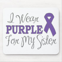 I Wear Purple For My Sister (Purple Ribbon)