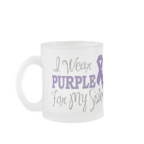 I Wear Purple For My Sister (Purple Ribbon) Mug