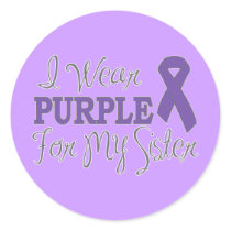 I Wear Purple For My Sister (Purple Ribbon)