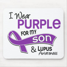 I Wear Purple For My Son 42 Lupus Mouse Mats