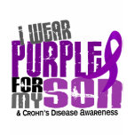 I Wear Purple For My Son 6 Crohn’s Disease t-shirts