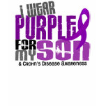I Wear Purple For My Son 6 Crohn’s Disease t-shirts