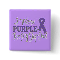 I Wear Purple For My Step-Dad (Purple Ribbon)