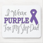 I Wear Purple For My Step-Dad (Purple Ribbon) mousepads