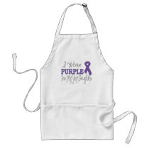 I Wear Purple For My Step-Daughter (Purple Ribbon) Apron