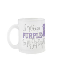 I Wear Purple For My Step-Daughter (Purple Ribbon) Mug