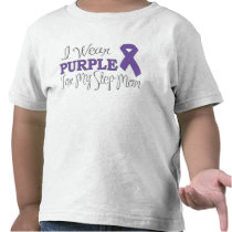I Wear Purple For My Step-Mum (Purple Ribbon)