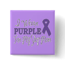 I Wear Purple For My Step-Mum (Purple Ribbon)